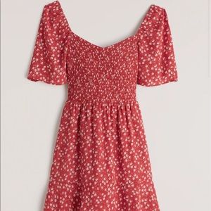Abercrombie Flutter Sleeve Smocked Mini Dress